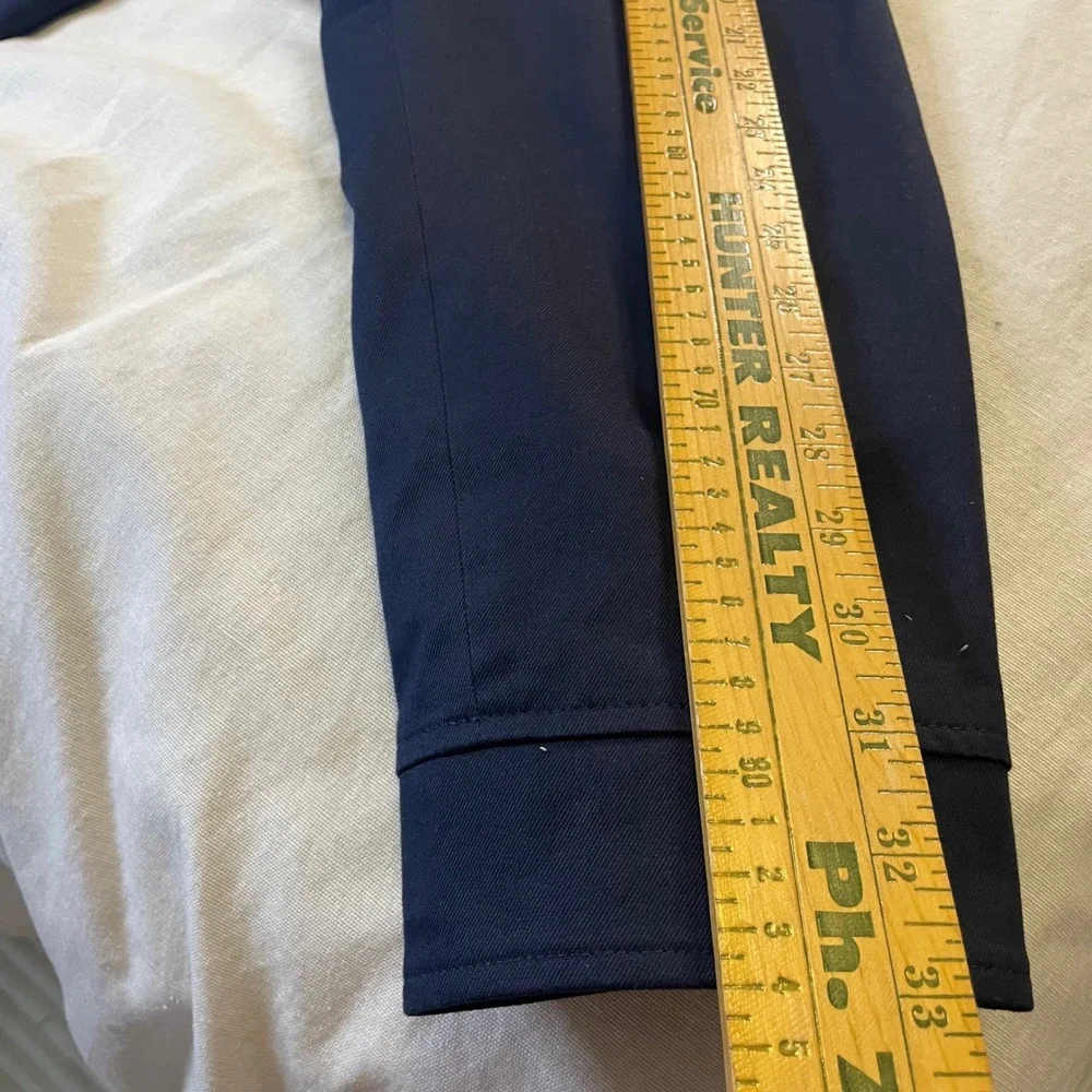 Brooks Brothers Jacket Mens XL Navy Blue Harrington Plaid Lined Full Zip Cotton